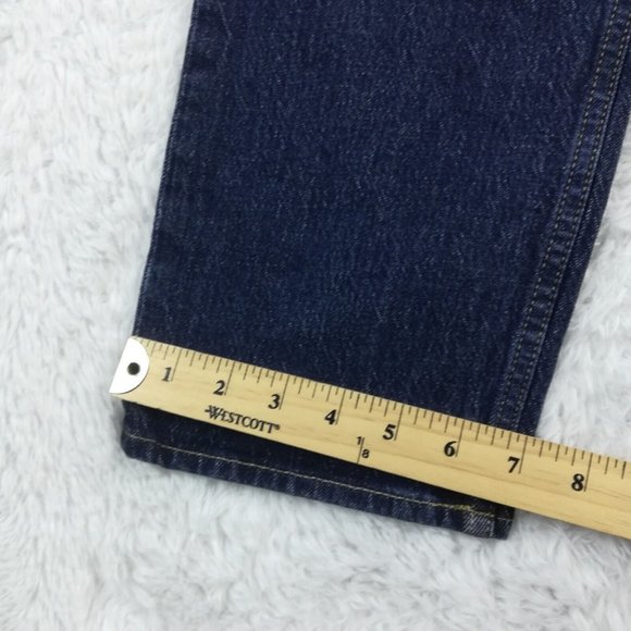 Gap Womens Jeans Cheeky Straight High Rise Blue Denim Dark Indigo Button Fly 29 - Picture 10 of 13